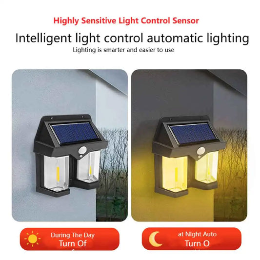 Lampara solar de pared