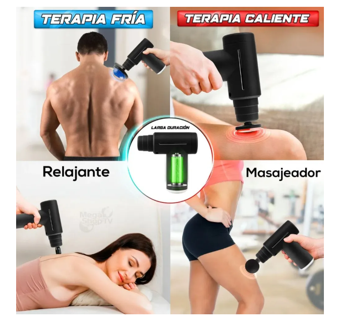 Masajeador Gun calor y frío