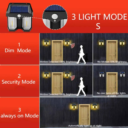 Lampara solar de pared