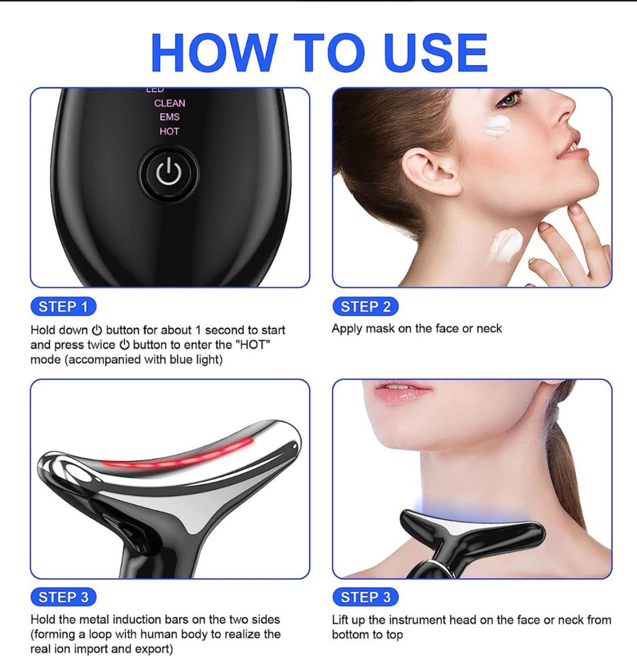 Masajeador facial - Reductor de arrugas