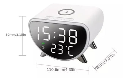 Reloj despertador con cargador inalambrico