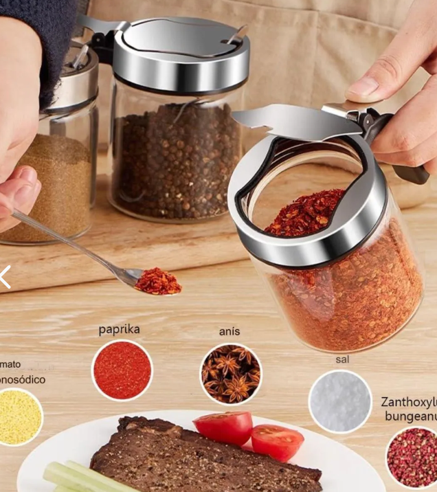 Condiméntero de 4 unidades cocina