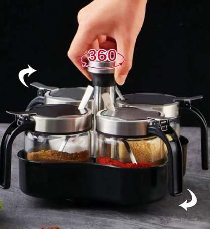 Condiméntero de 4 unidades cocina